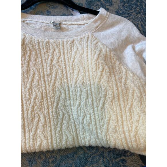 J. Crew 100% Cotton OVERSIZED Textured Sweatshirt SIZE S - Picture 6 of 9